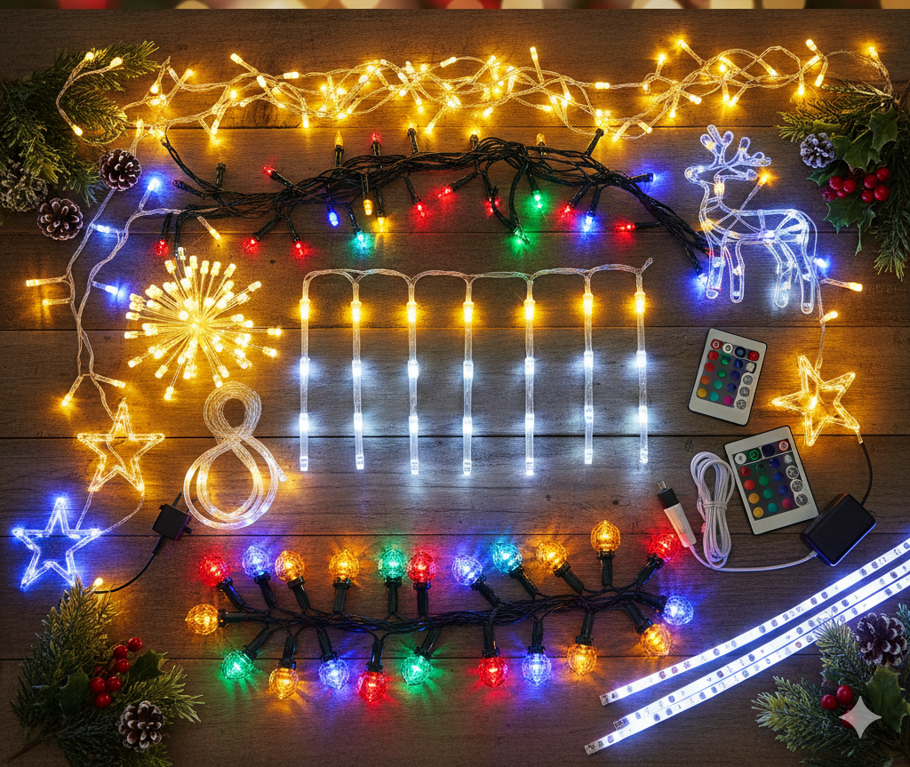 festival LED lights string curtain decorative lighting for Diwali wedding home balcony and outdoor decoration