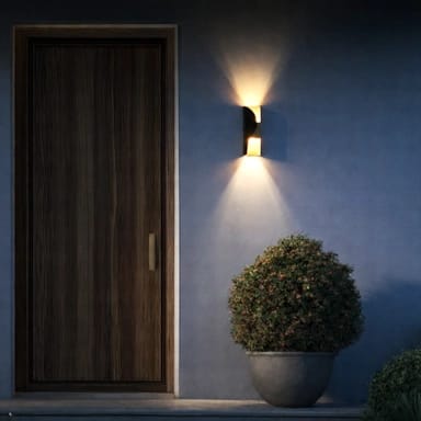 LED outdoor wall lights for exterior facade garden and balcony lighting