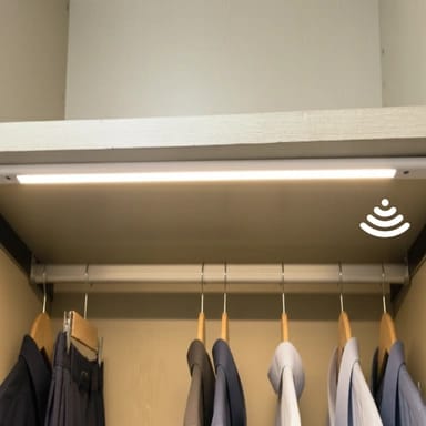 LED wardrobe lights with motion sensor for closet and cabinet lighting