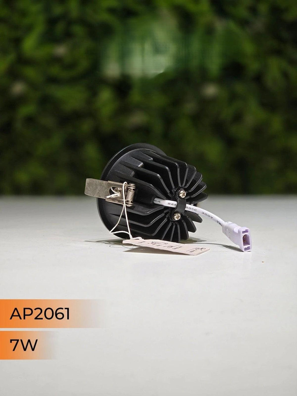 2061 7W black deep recessed COB downlight anti glare LED ceiling spotlight for modern interior lighting