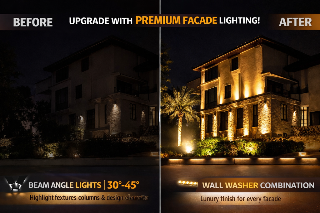 YCD035-IMP 24W LED facade beam light outdoor wall light for architectural building lighting