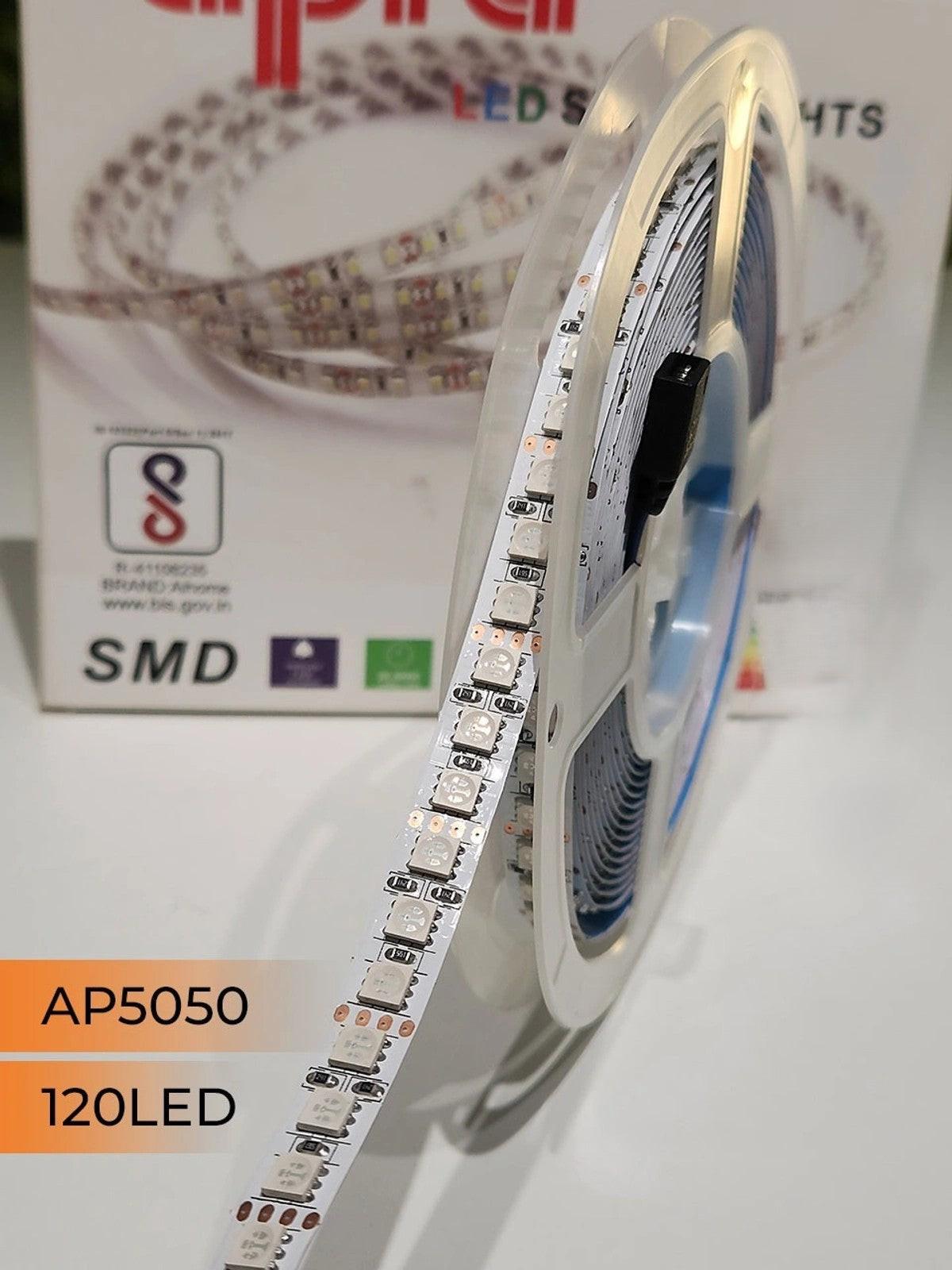 12V 5050 RGB 120 LED Strip Light – 5 Meter Pack