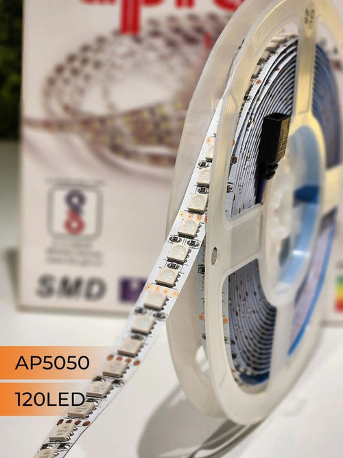 12V 5050 RGB 120 LED Strip Light – 5 Meter Pack
