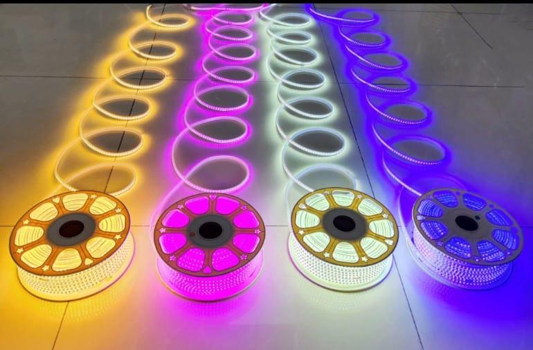 220V SMD 2835 LED rope light 120 LED per meter waterproof outdoor decorative lighting 50 meter roll