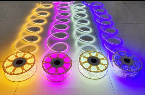 220V SMD 2835 LED rope light 120 LED per meter waterproof outdoor decorative lighting 50 meter roll