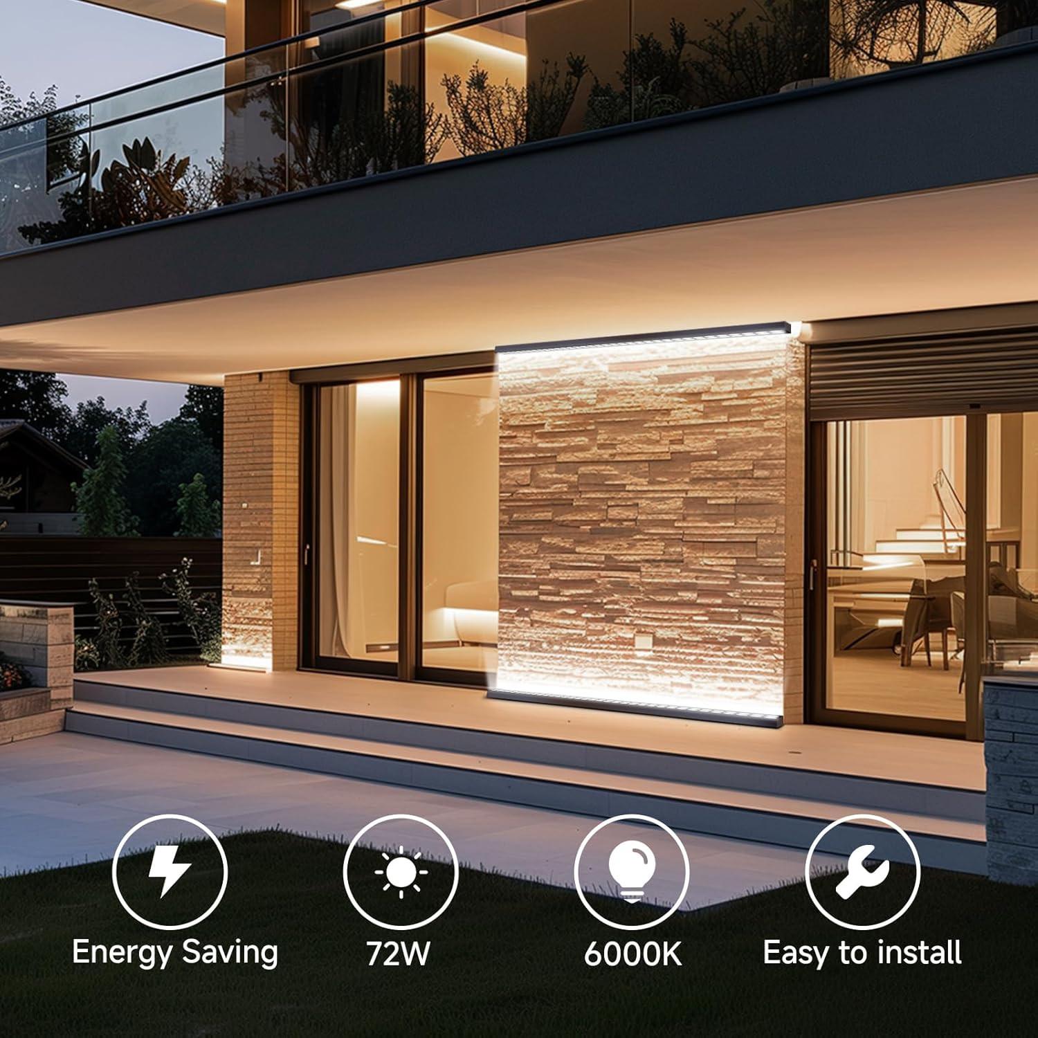 YCD 032 72W warm white outdoor LED wall washer light for facade and architectural lighting